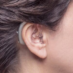 Hearing aid behind the ear